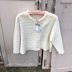 Vintage quilted night time cape jacket